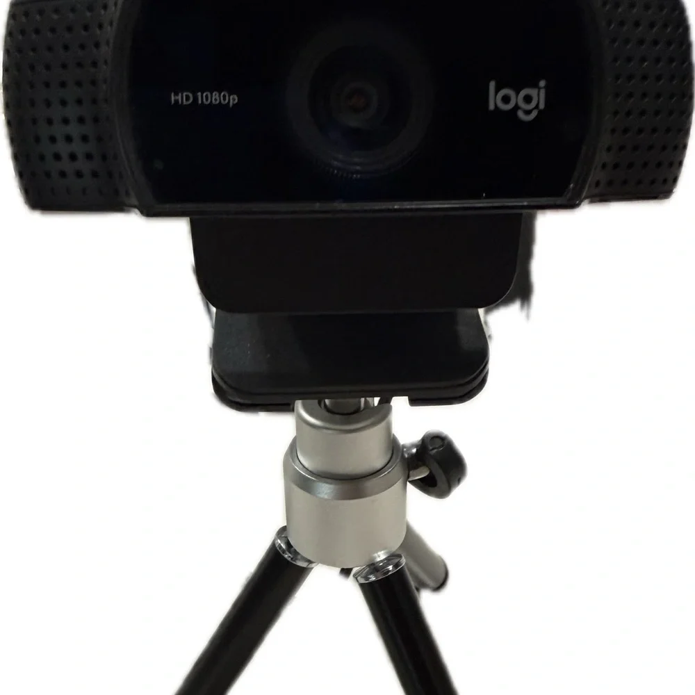 Logitech HD 1080p Black Webcam with Blue Accents